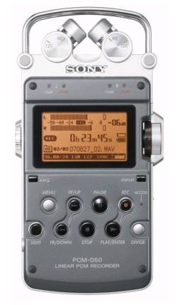 sony pcm d50 front