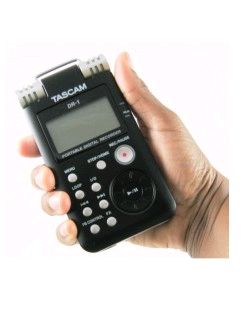 Tascam DR-1 in hand