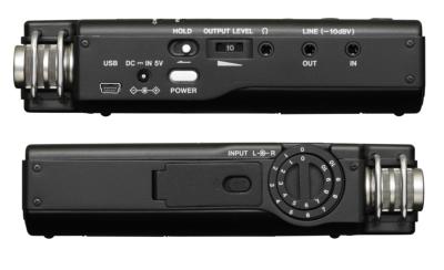 Tascam DR-100 Side Views